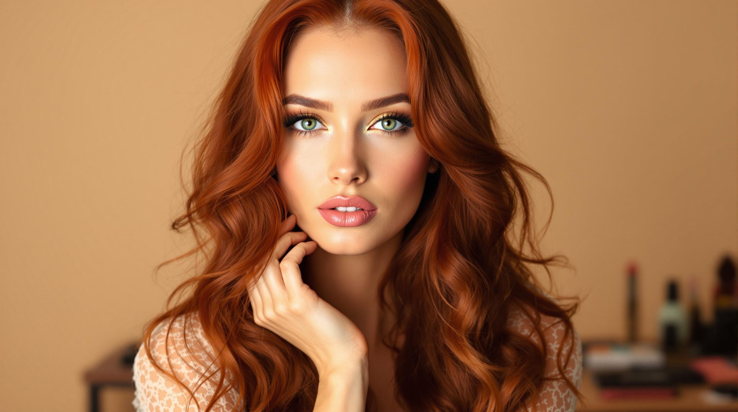 Maquillage pour rousses aux yeux verts : astuces et conseils pratiques - Reine Cosmetique